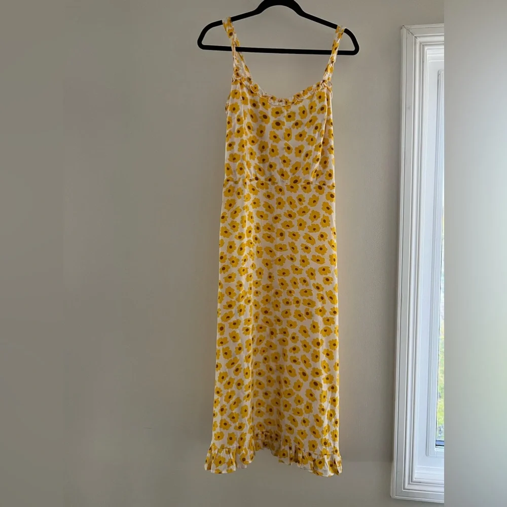 Faithfull the brand dress with yellow flowers size 10 - Picture 1 of 2